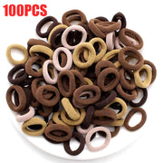 100/300/500 Pcs Girls Colorful Elastic Hair Bands Ponytail Hold Hair Tie Rubber Bands Scrunchie Hair Accessories Bands for Girls