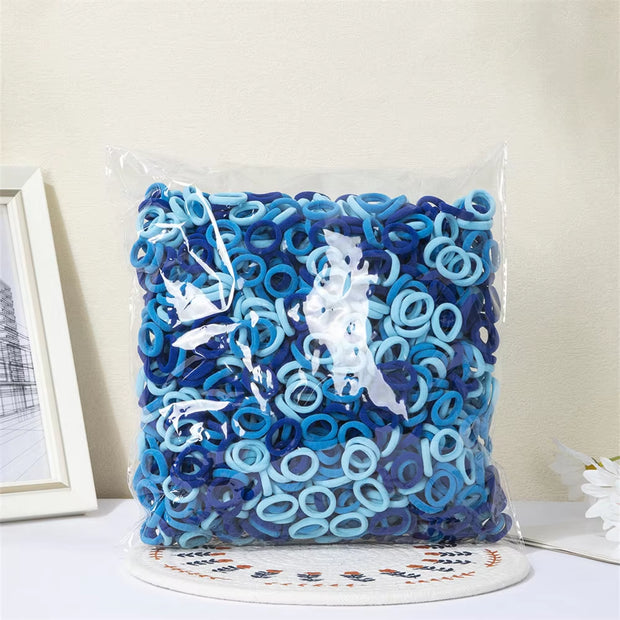 100/300/500 Pcs Girls Colorful Elastic Hair Bands Ponytail Hold Hair Tie Rubber Bands Scrunchie Hair Accessories Bands for Girls