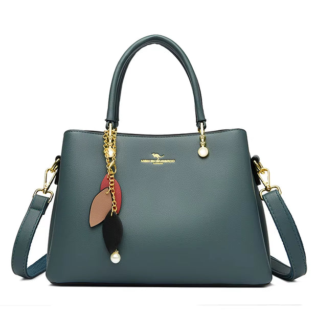 New High Quality Leather Women Tote Bag Large Capacity Shoulder Crossbody Bag Fashion Handbags Designer Ladies Messenger Bag