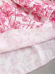 Flirla Women'S High Waist Wrap Floral Skirt