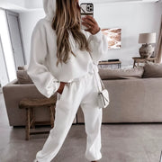 2025 Women Hoodies Sports Tops Pants Tracksuit Sweatshirt Sweat Suit Jogging Set Long Sleeve Hoodie Sport Pants Lady Suit