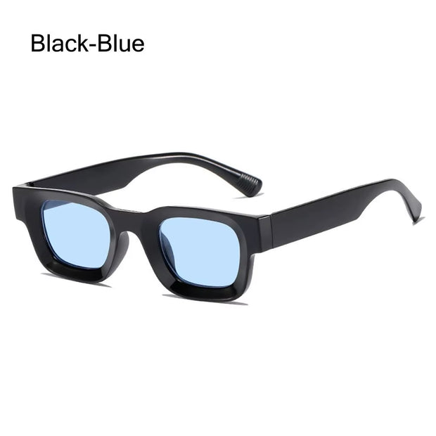 Men Vintage Rectangle Frame Sunglasses Fashion Retro Sun Glasses Luxury Brand Design UV400 Shades Eyewear Women Goggles