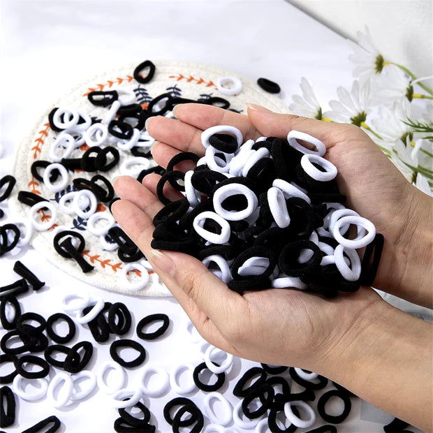 100/300/500 Pcs Girls Colorful Elastic Hair Bands Ponytail Hold Hair Tie Rubber Bands Scrunchie Hair Accessories Bands for Girls