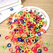 100/300/500 Pcs Girls Colorful Elastic Hair Bands Ponytail Hold Hair Tie Rubber Bands Scrunchie Hair Accessories Bands for Girls