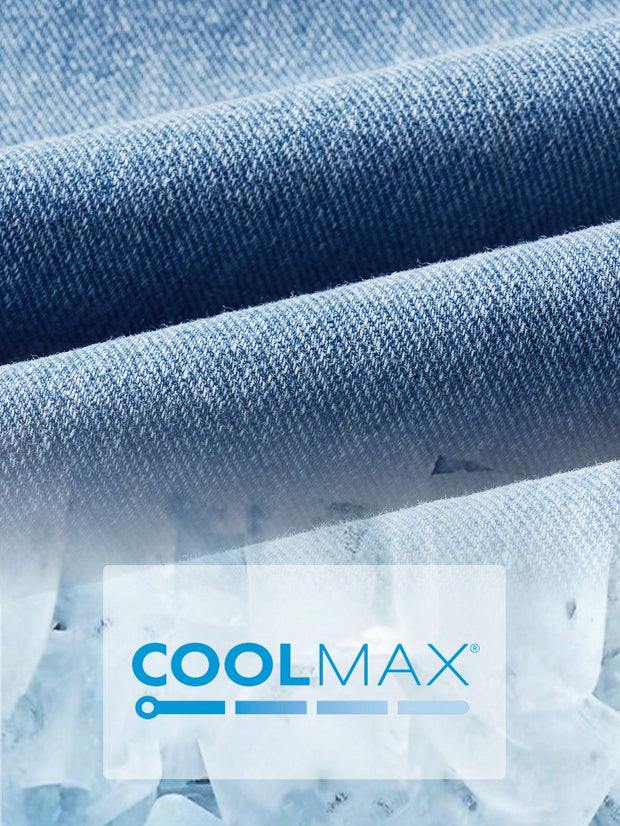 EMERY ROSE Coolmax Front Button Denim Skirt